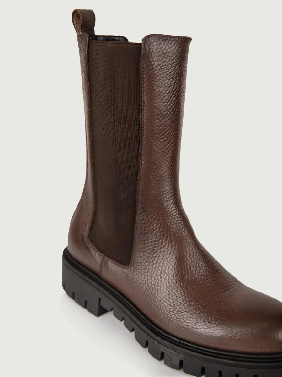 BEATLES IN PELLE MARTELLATA MARRONE - immagine 6