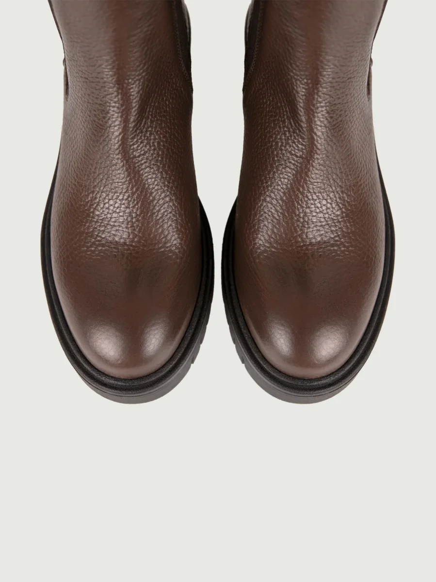 BEATLES IN PELLE MARTELLATA MARRONE - immagine 5