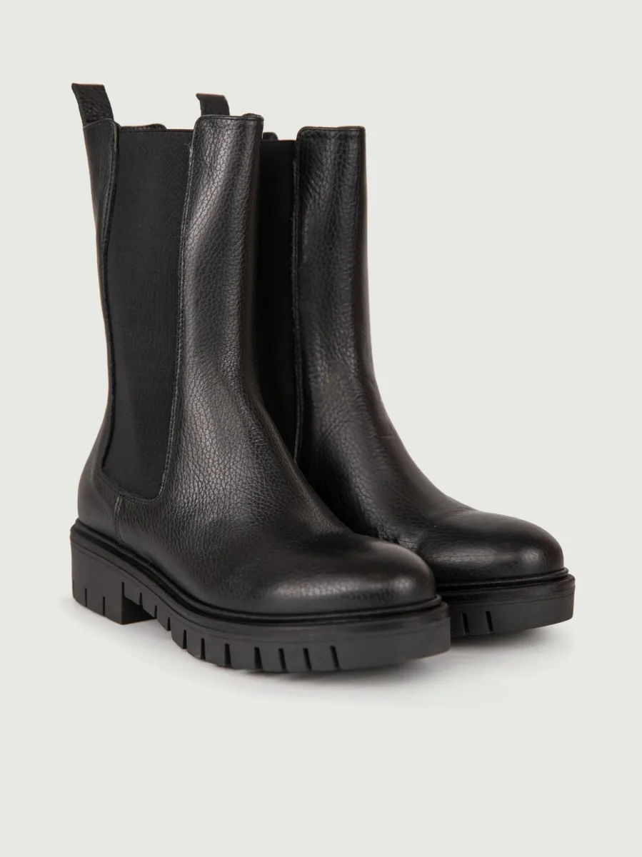 BEATLES IN PELLE MARTELLATA NERA - immagine 3