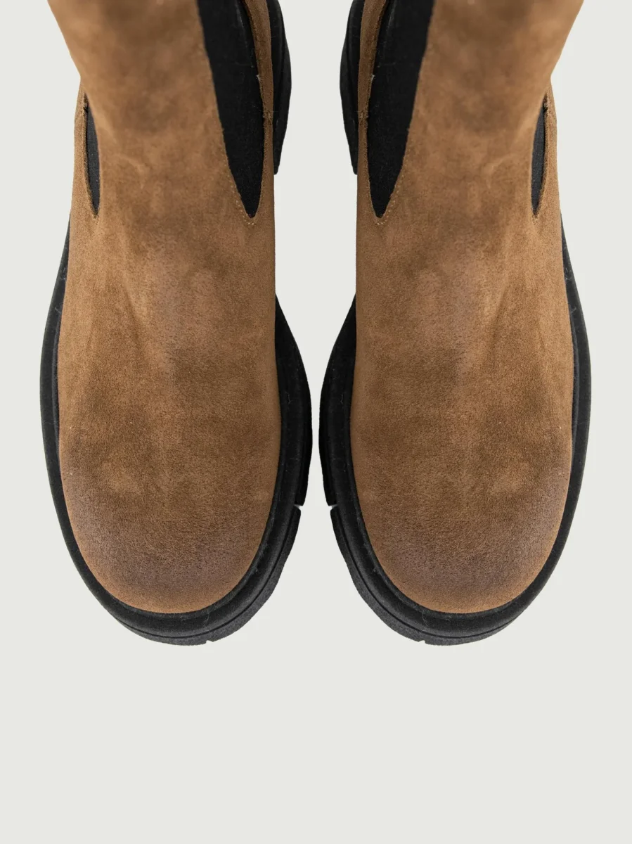 BEATLES IN PELLE SCAMOSCIATA TAUPE - immagine 5