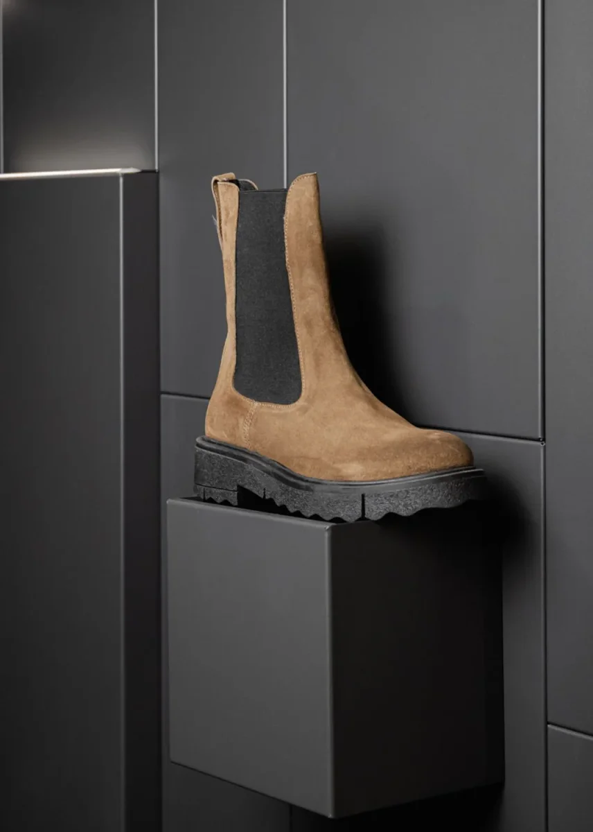 BEATLES IN PELLE SCAMOSCIATA TAUPE - immagine 7