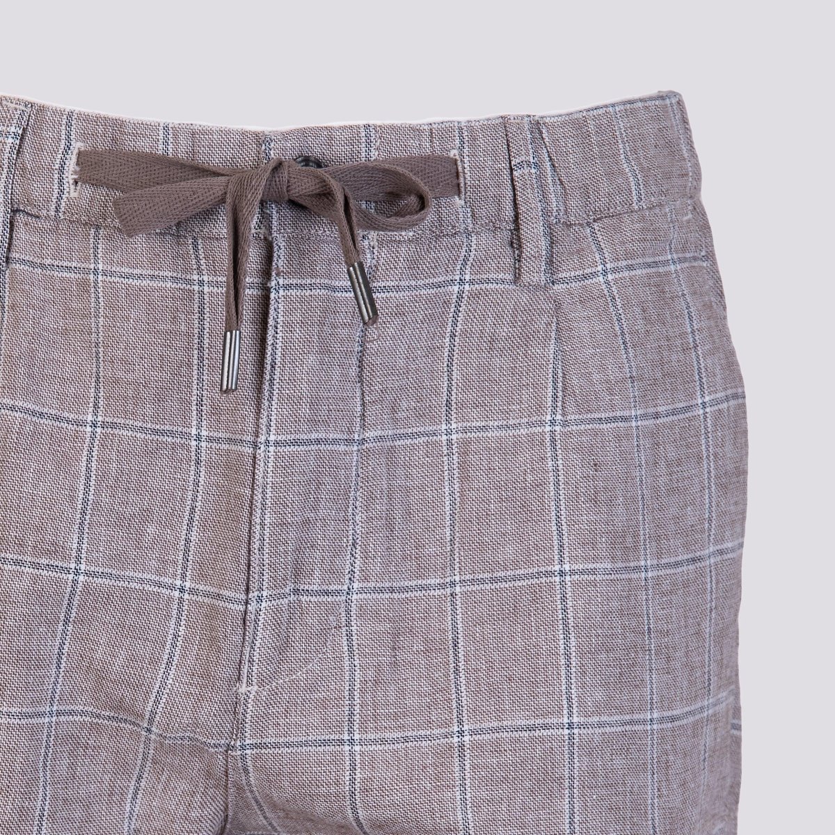 BERMUDA A QUADRETTI IN LINO - immagine 6