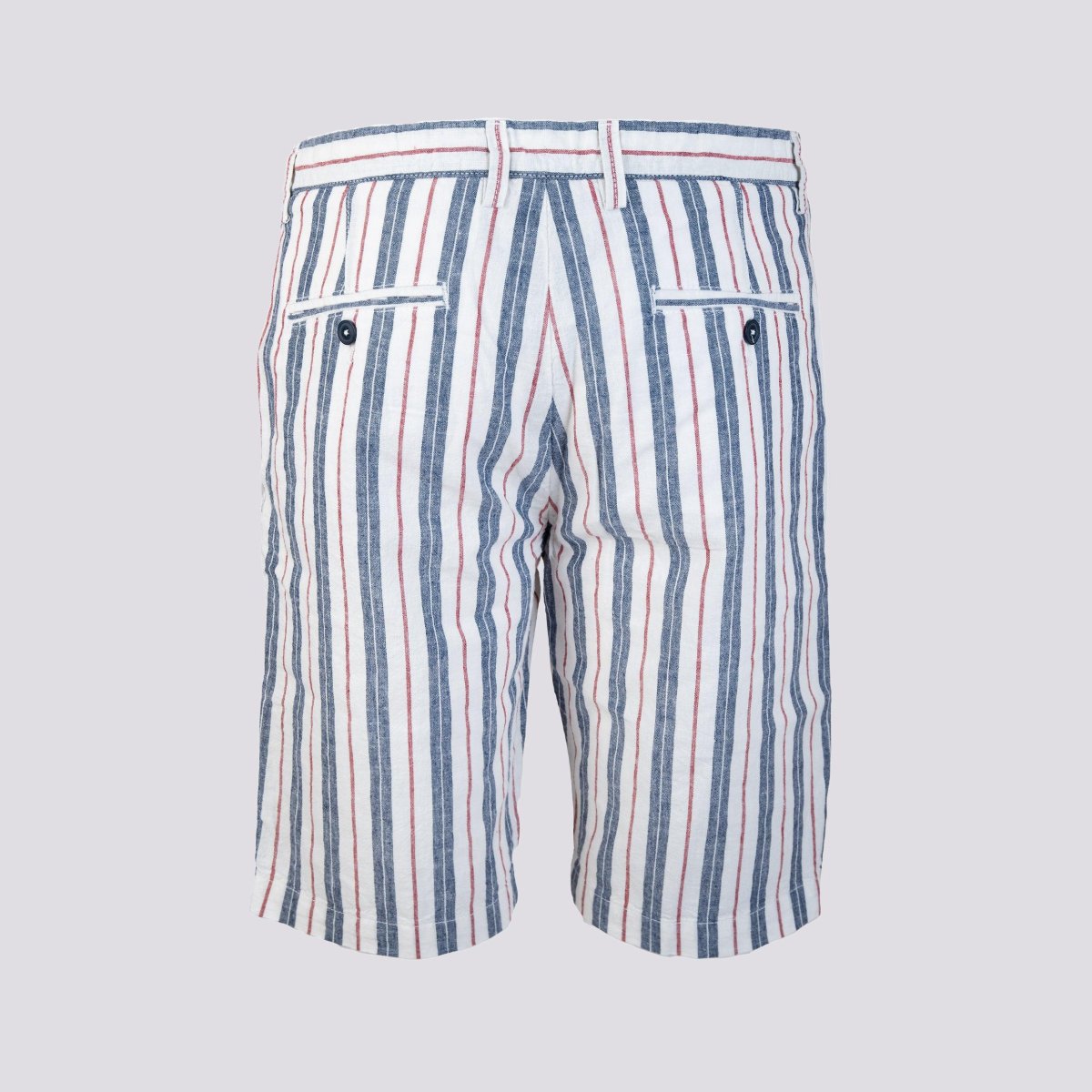 BERMUDA A RIGHE BIANCO BLU E ROSSO - immagine 5
