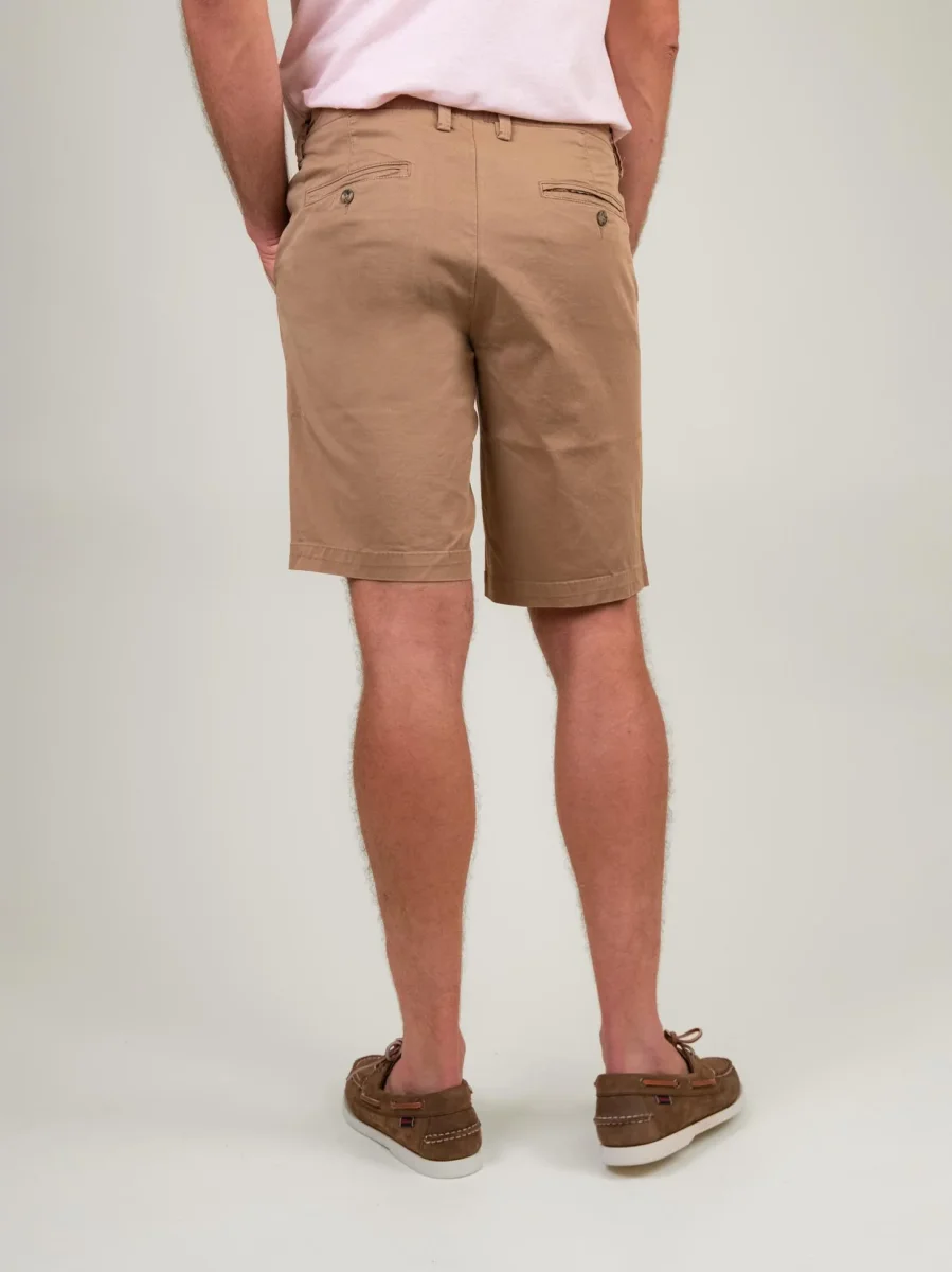 BERMUDA BEIGE CON TASCHE A FILO - immagine 4