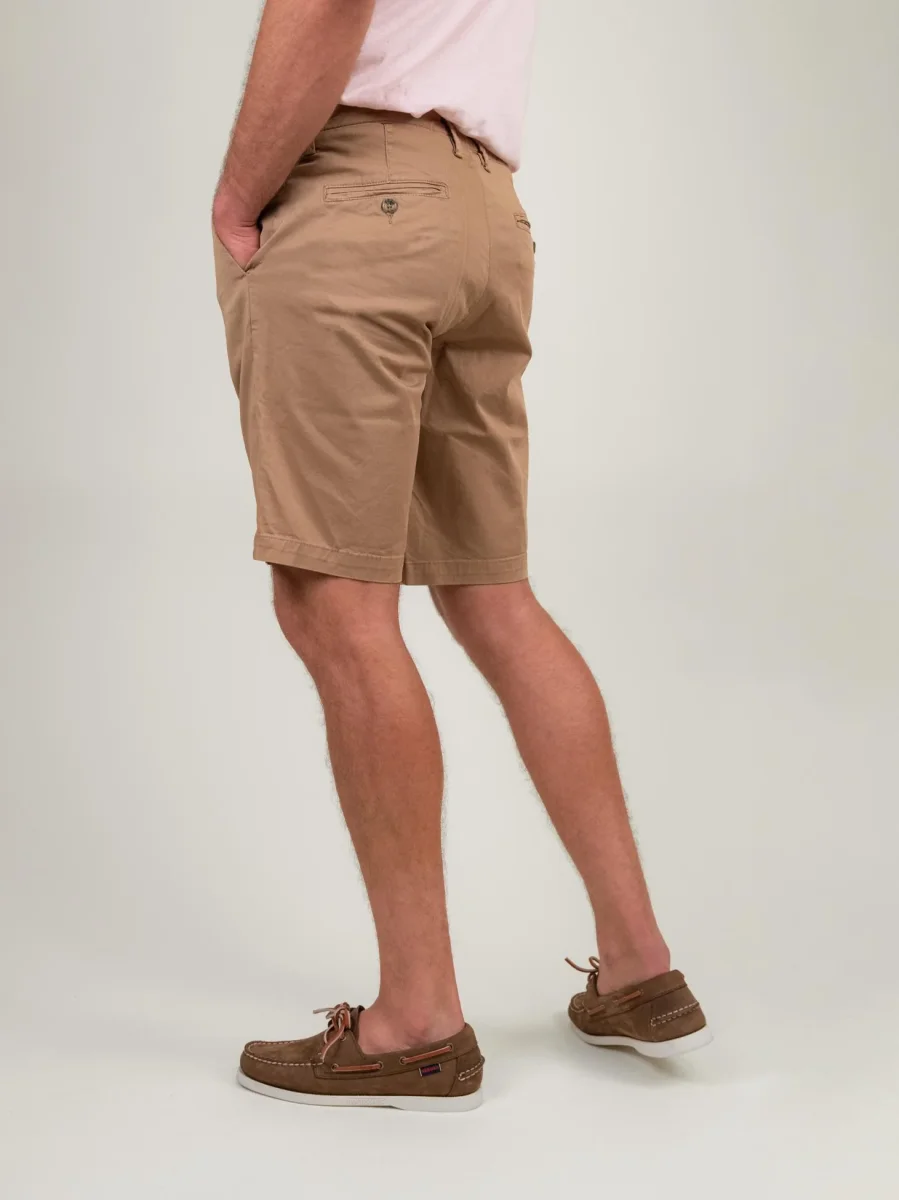 BERMUDA BEIGE CON TASCHE A FILO - immagine 3