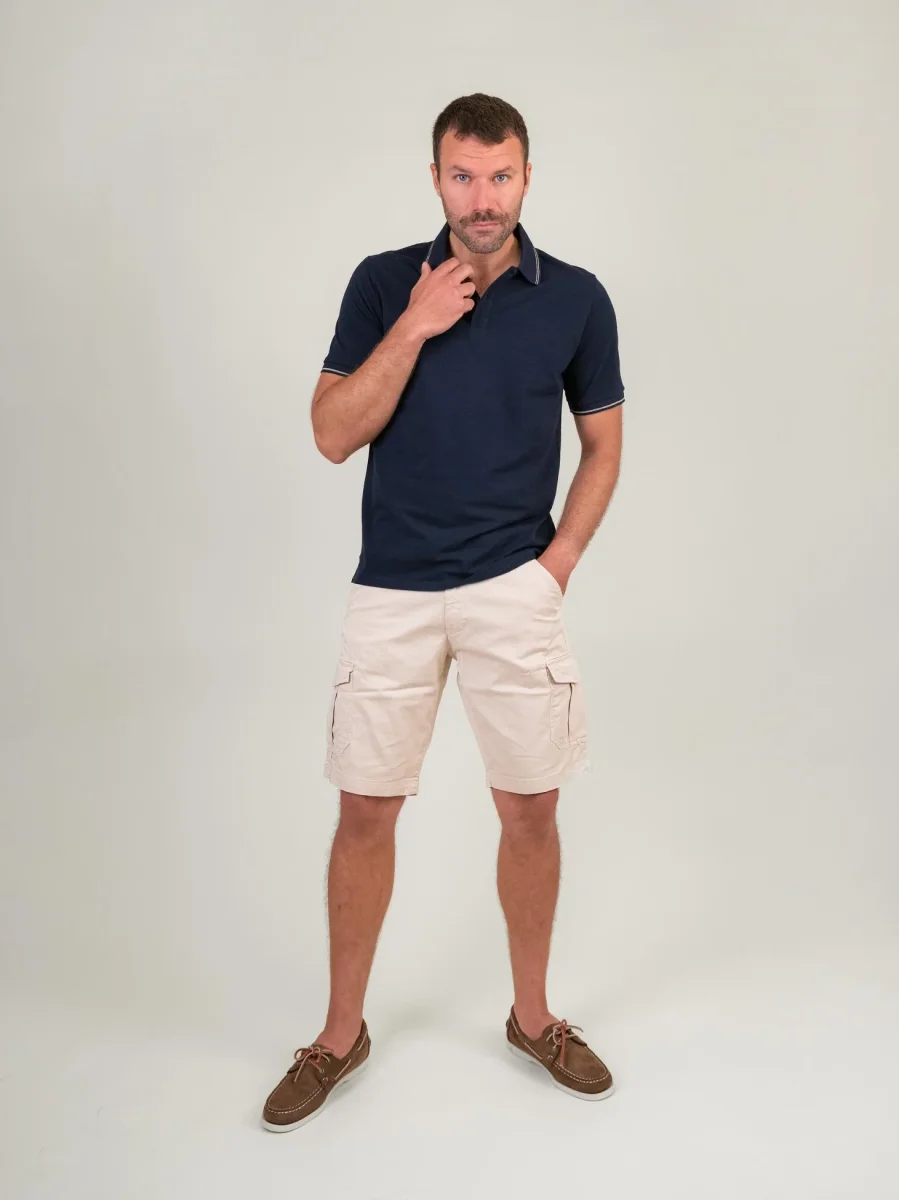 BERMUDA BEIGE CON TASCONI - immagine 5