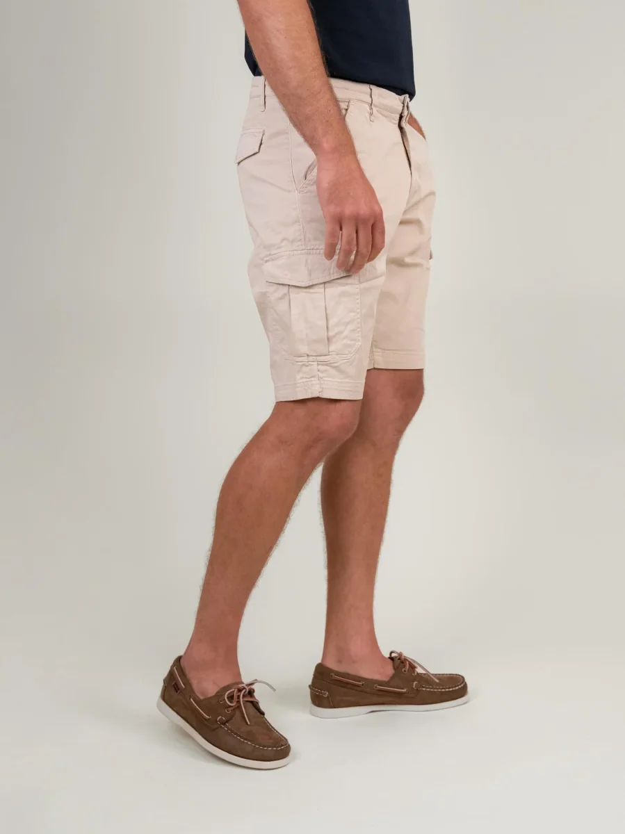 BERMUDA BEIGE CON TASCONI - immagine 3