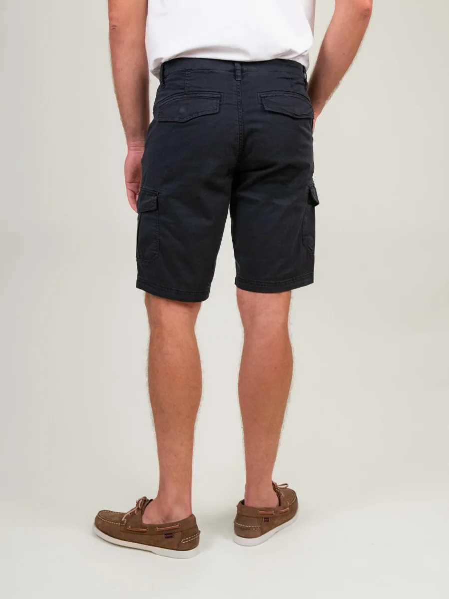 BERMUDA BLU NAVY CON TASCONI - immagine 4