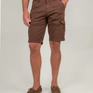 BERMUDA  CARGO MARRONE CON TASCONI