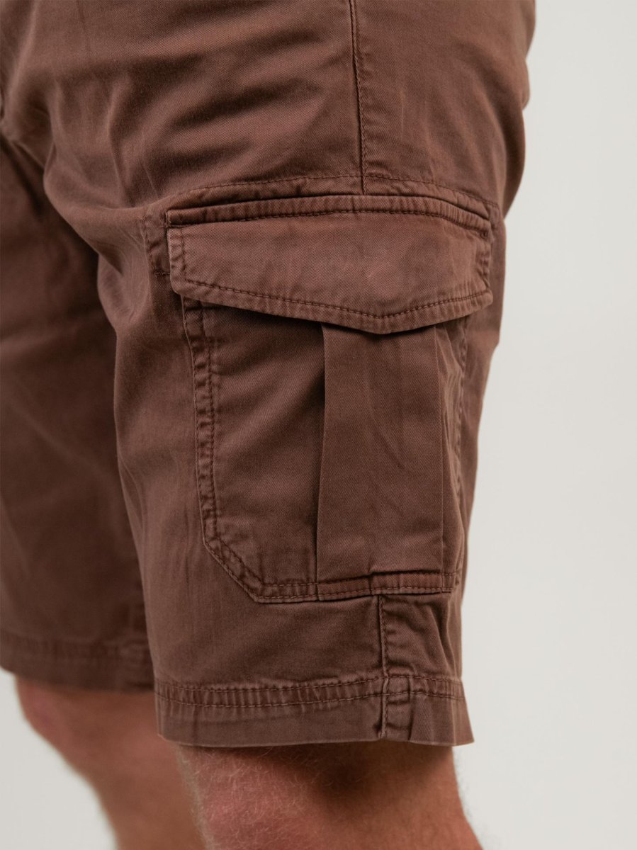 BERMUDA  CARGO MARRONE CON TASCONI - immagine 5