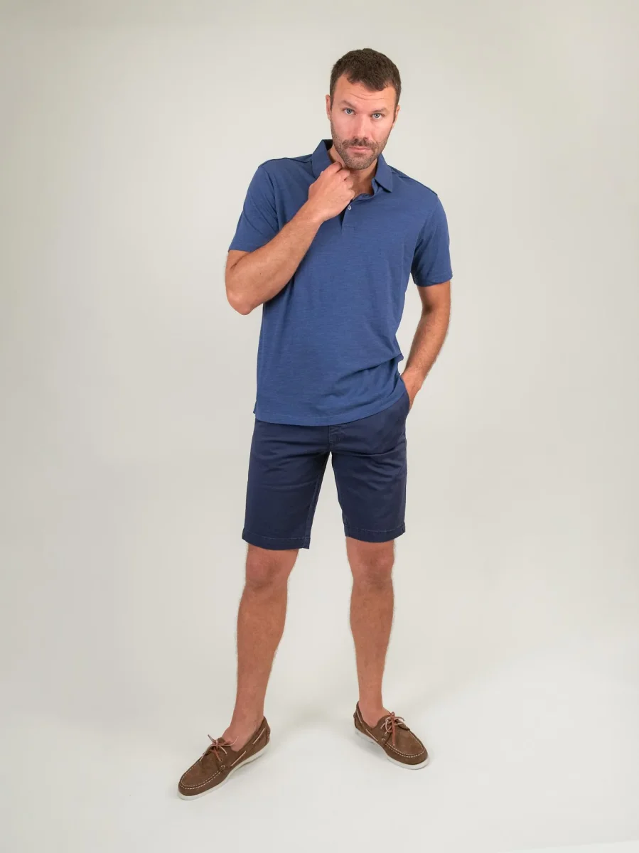 BERMUDA DENIM CON TASCHE A FILO - immagine 5