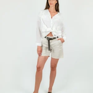 BERMUDA IN COTONE BEIGE