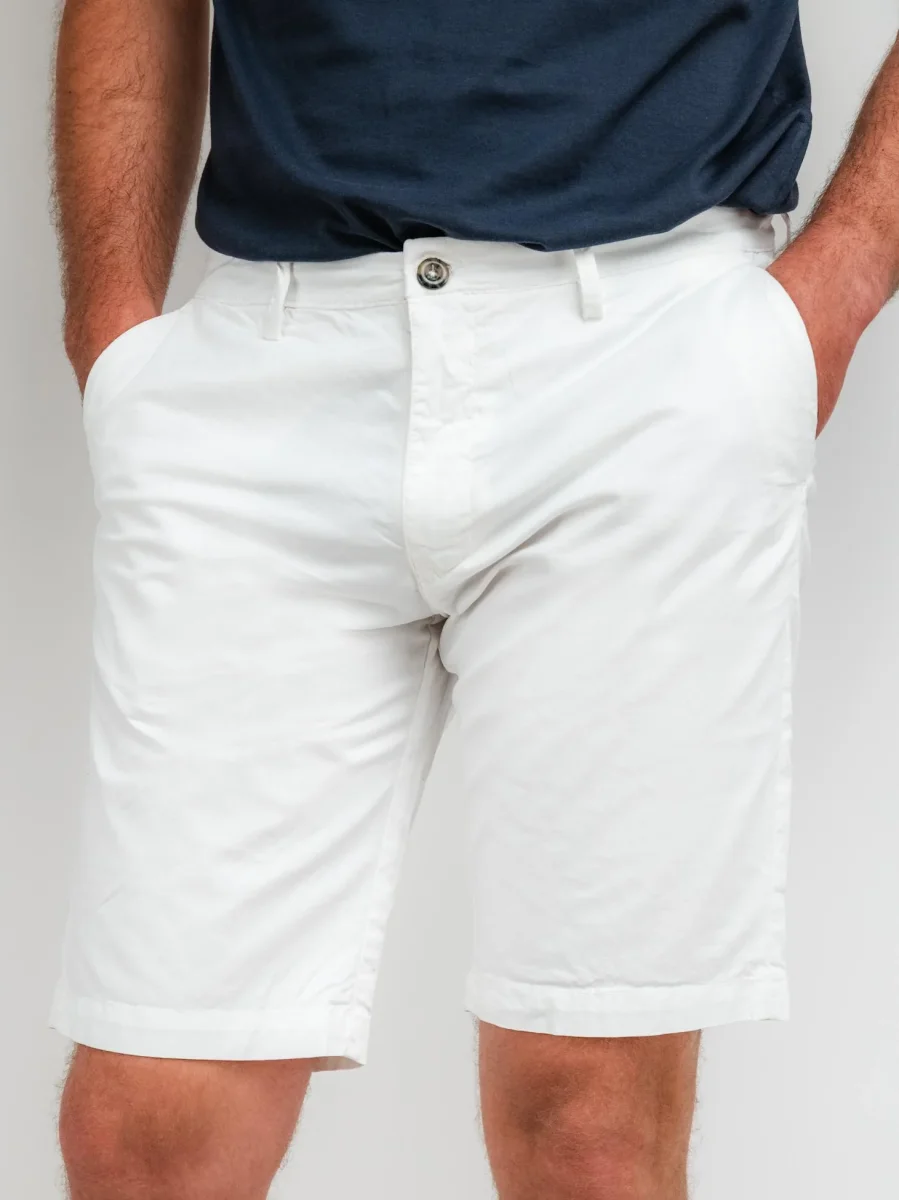 BERMUDA IN COTONE BIANCHI - immagine 5