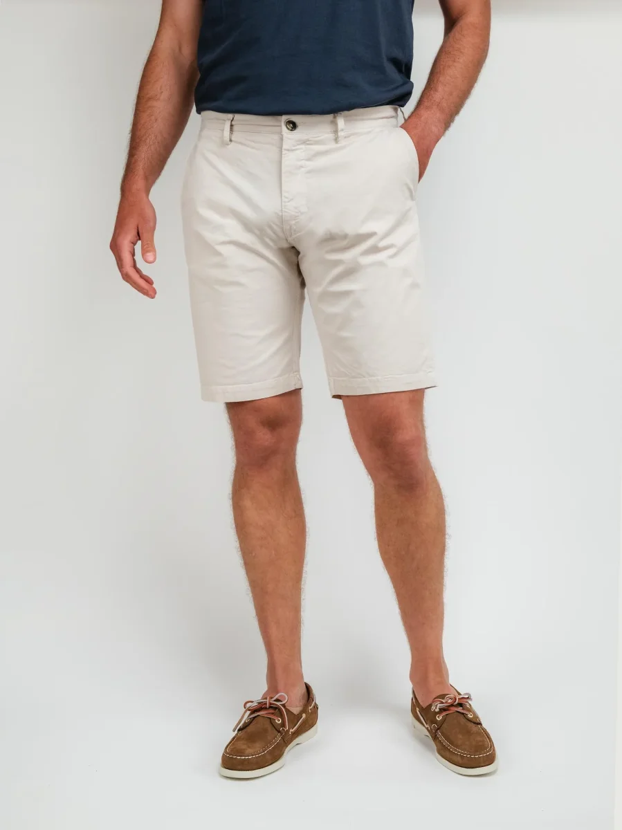 BERMUDA IN COTONE SABBIA