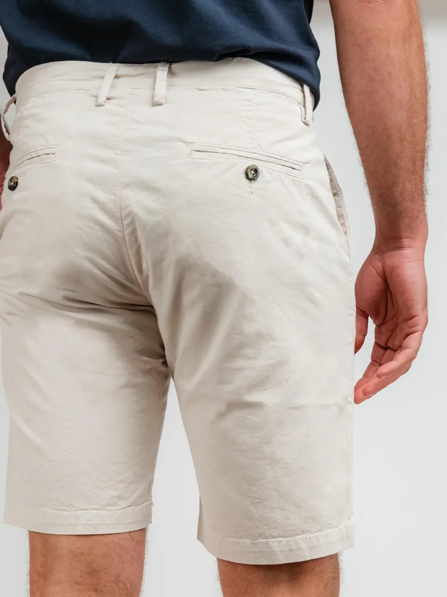 BERMUDA IN COTONE SABBIA - immagine 4