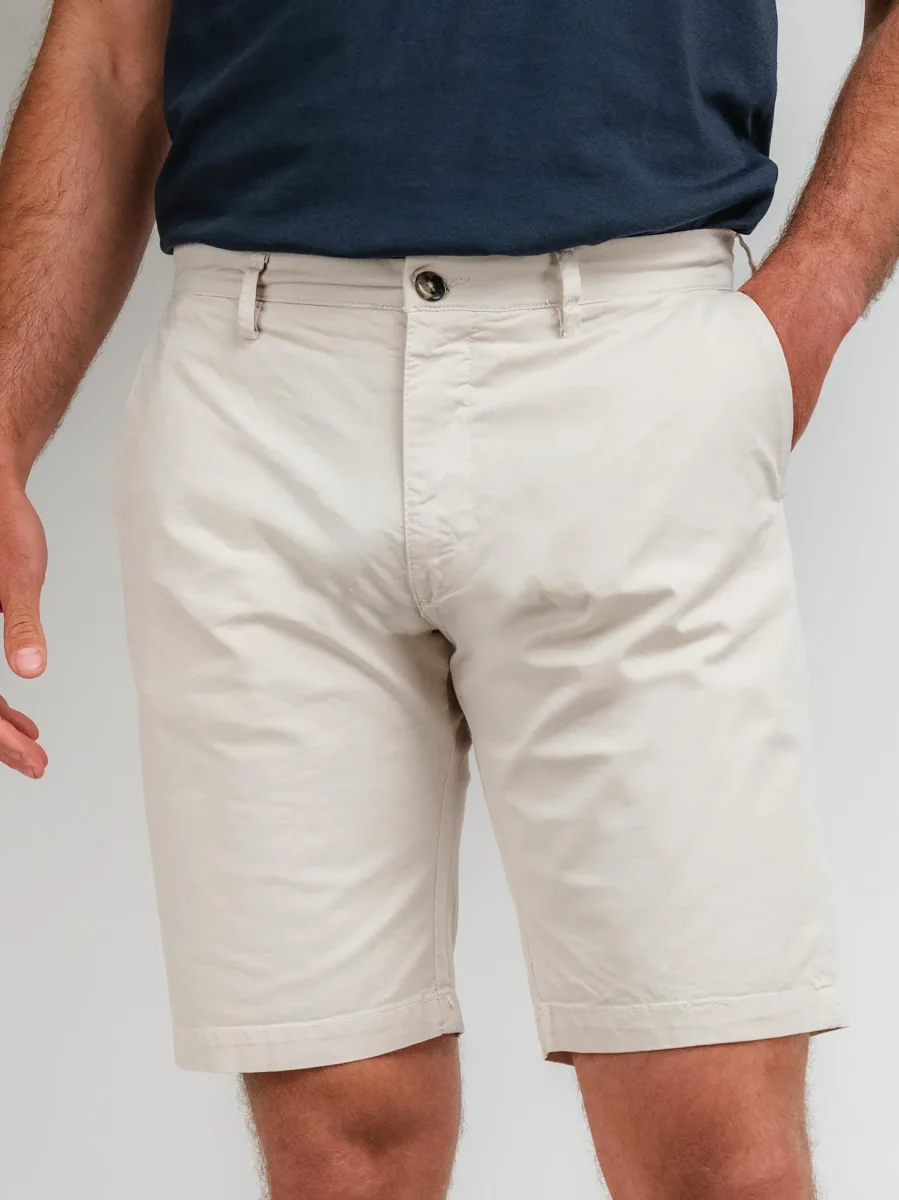 BERMUDA IN COTONE SABBIA - immagine 5