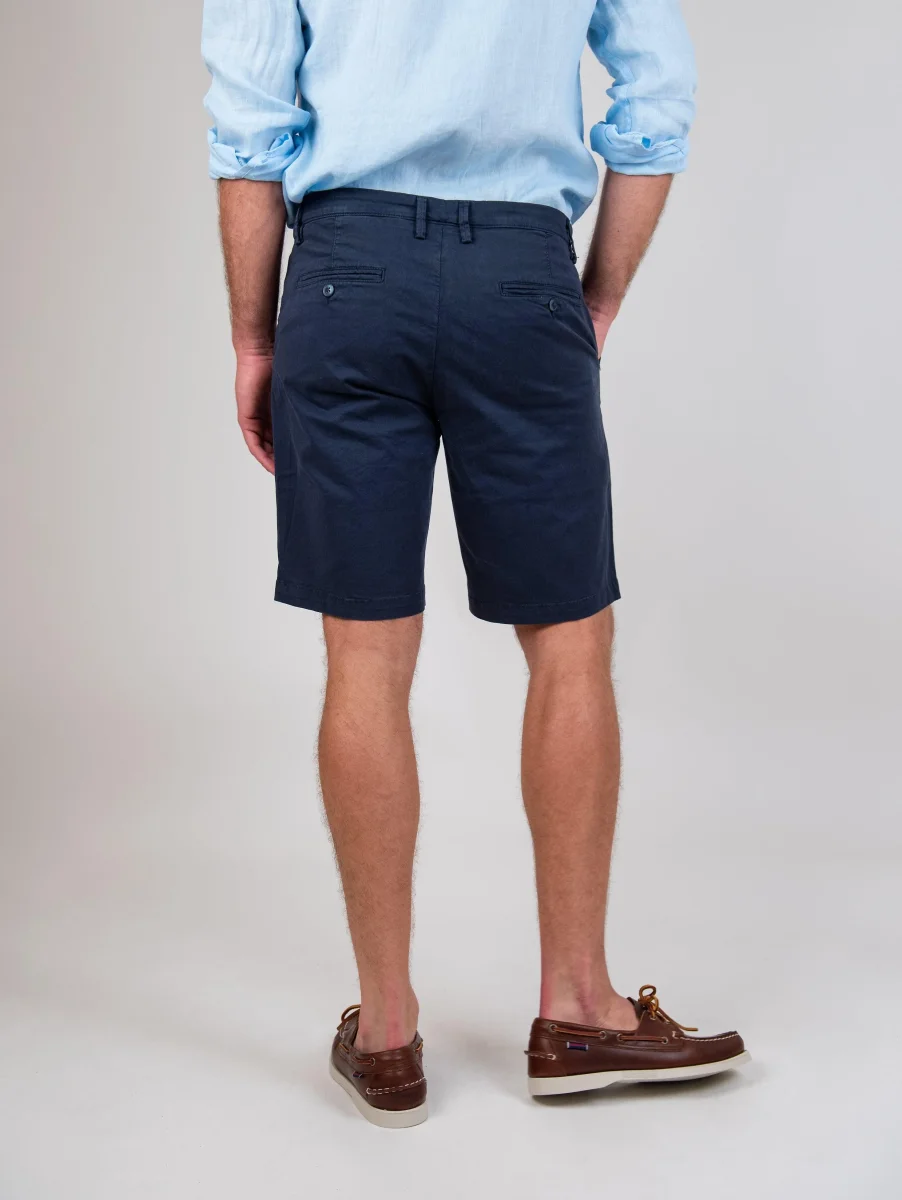BERMUDA IN COTONE TINTA UNITA - immagine 3