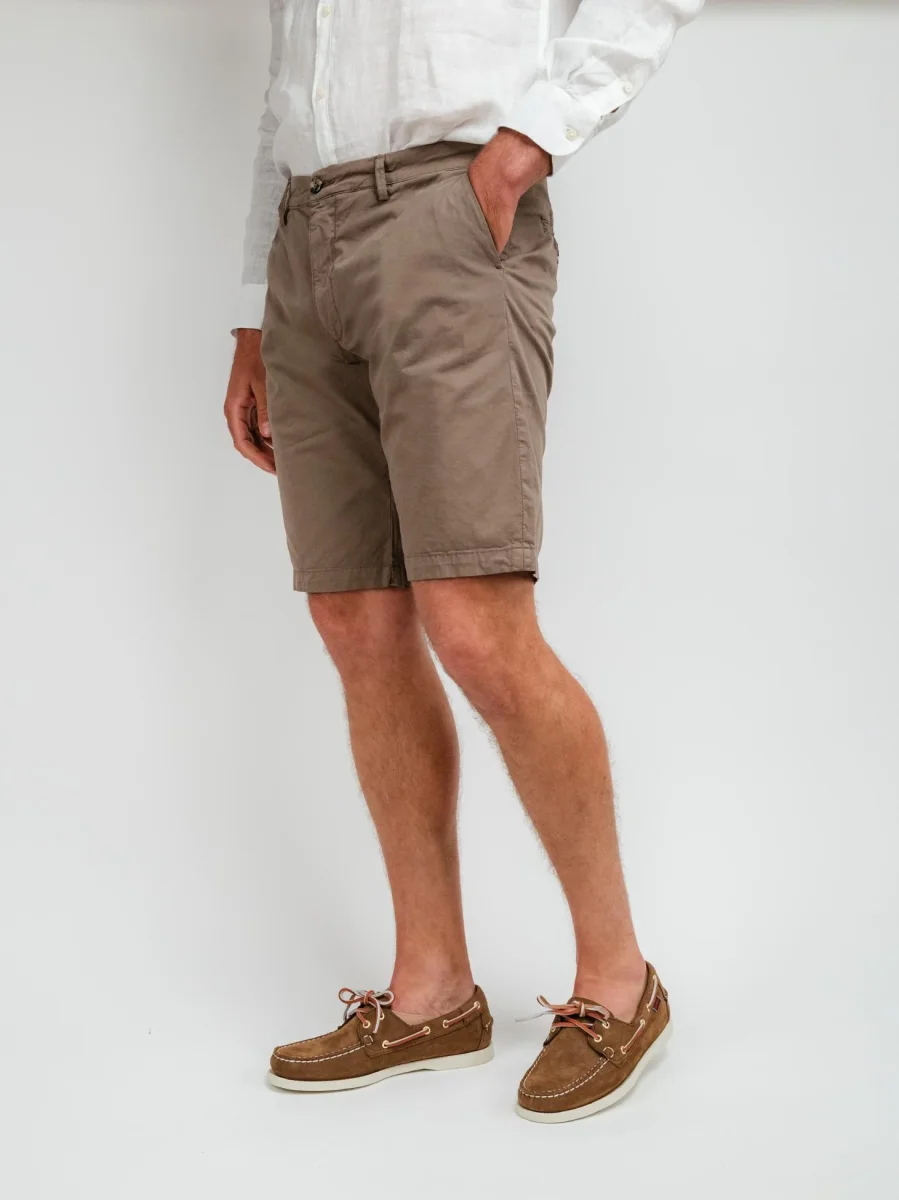 BERMUDA IN COTONE VERDE SALVIA - immagine 3