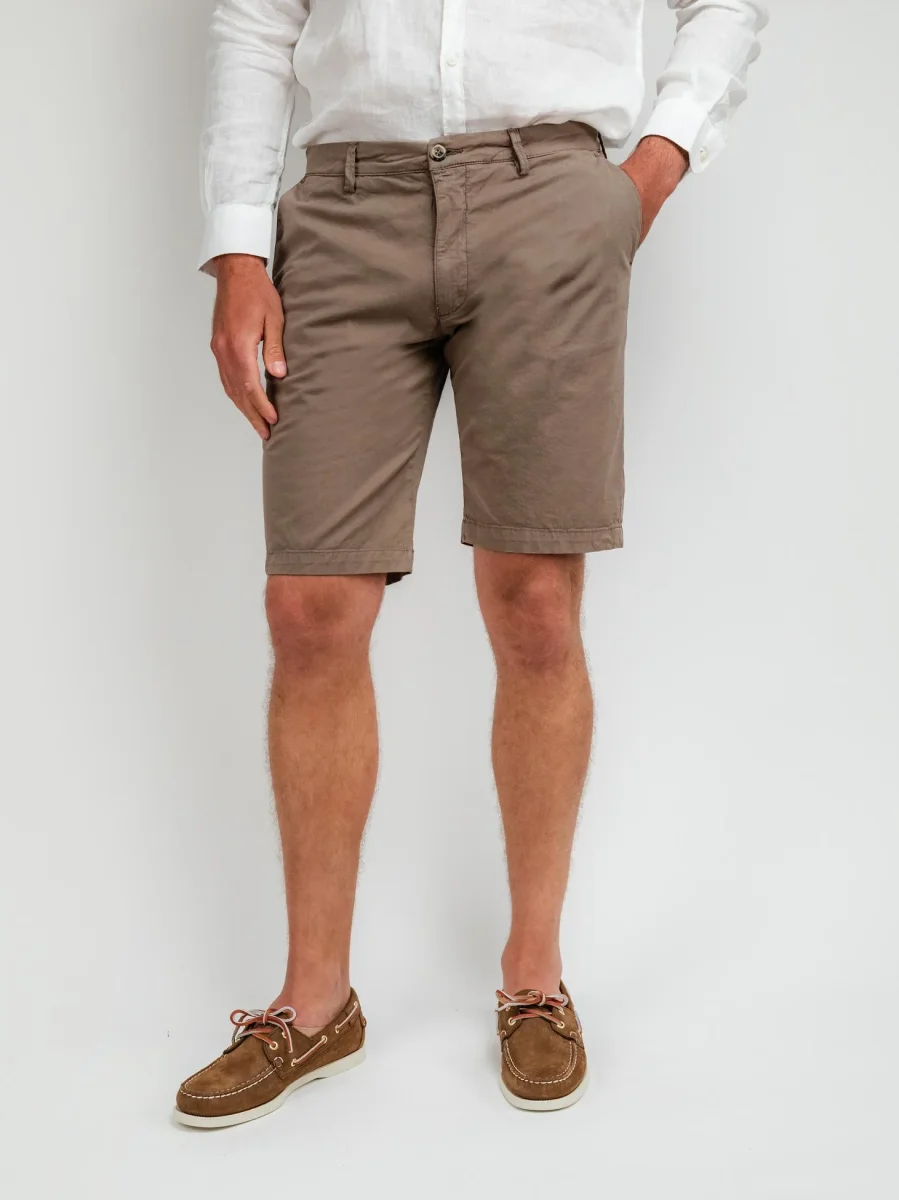 BERMUDA IN COTONE VERDE SALVIA