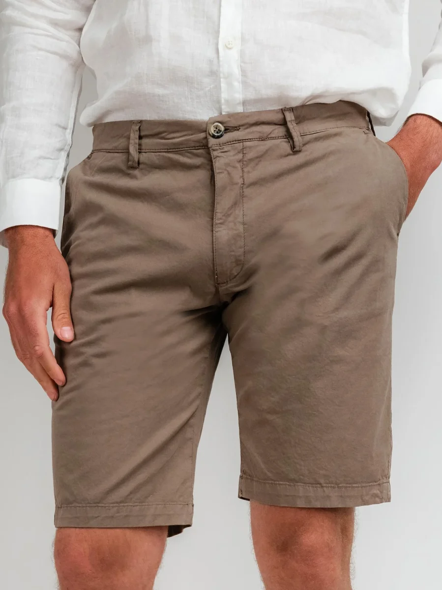 BERMUDA IN COTONE VERDE SALVIA - immagine 6