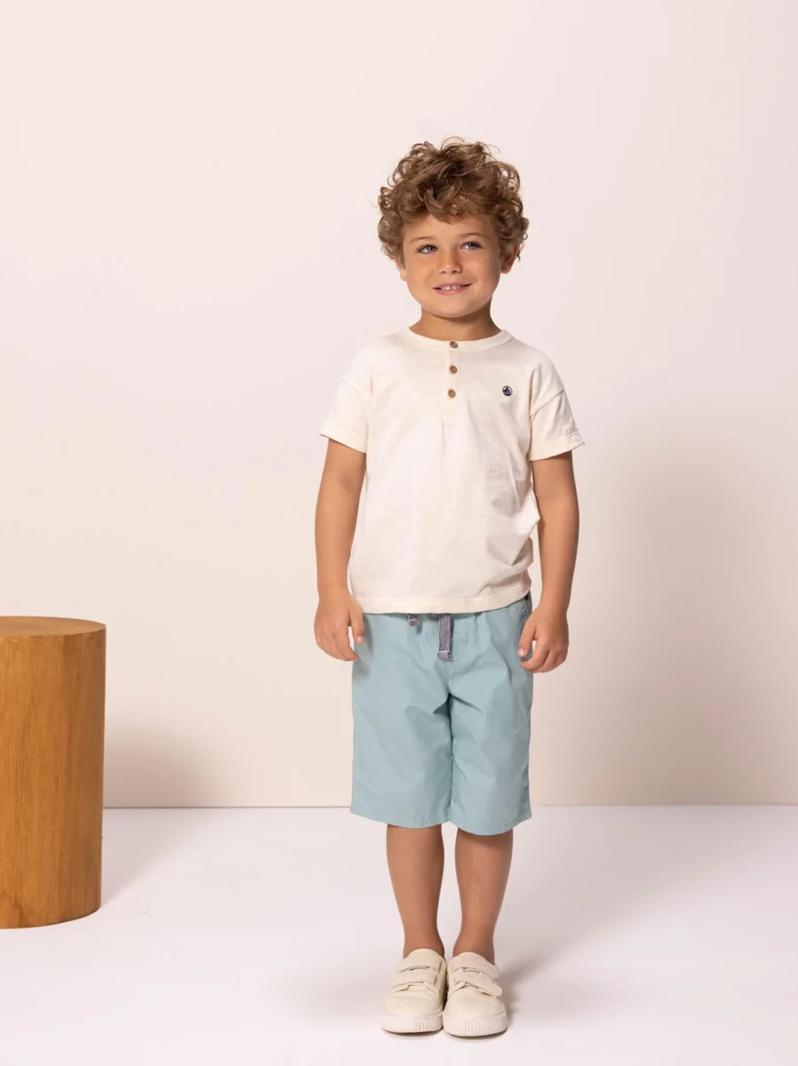 BERMUDA IN SERGE DI COTONE BAMBINO