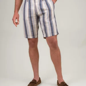 BERMUDA LINCOT A RIGHE TRICOLORE