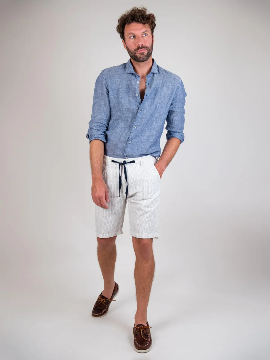 BERMUDA MICRO RIGHE - immagine 3