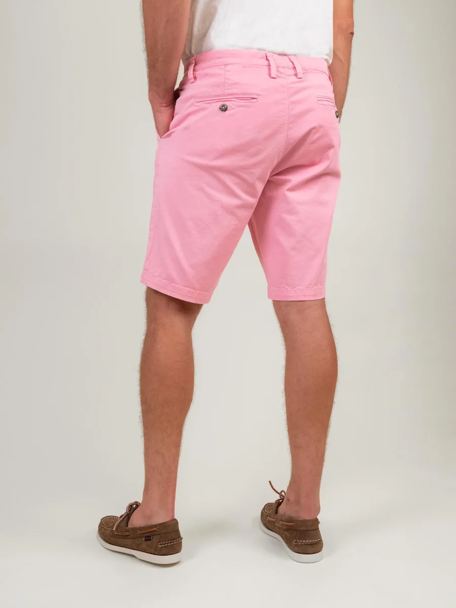 BERMUDA ROSA CON TASCHE A FILO - immagine 4