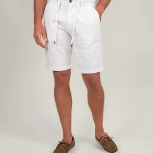 BERMUDA in lino e COTONE BIANCO