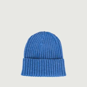 BERRETTO IN CASHMERE A COSTE AZZURRO