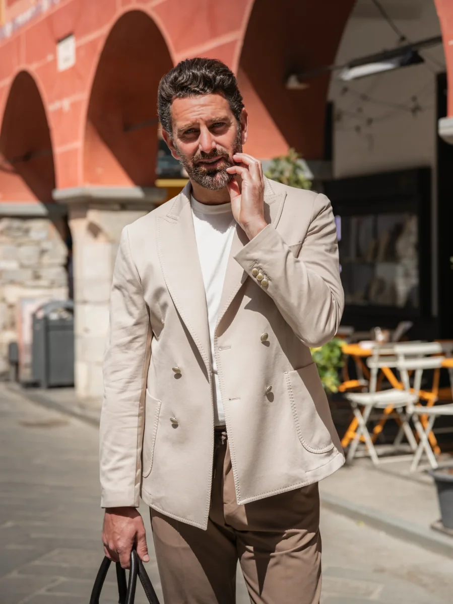 BLAZER DOPPIOPETTO BEIGE - immagine 7