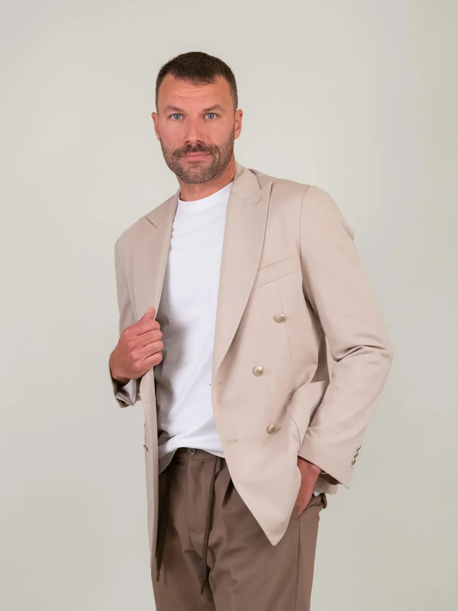 BLAZER DOPPIOPETTO BEIGE - immagine 4