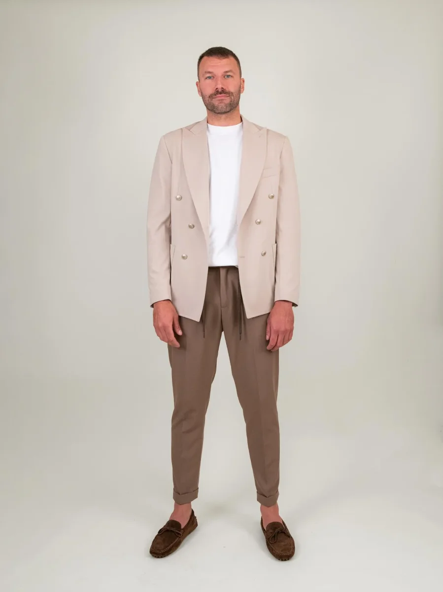 BLAZER DOPPIOPETTO BEIGE - immagine 5
