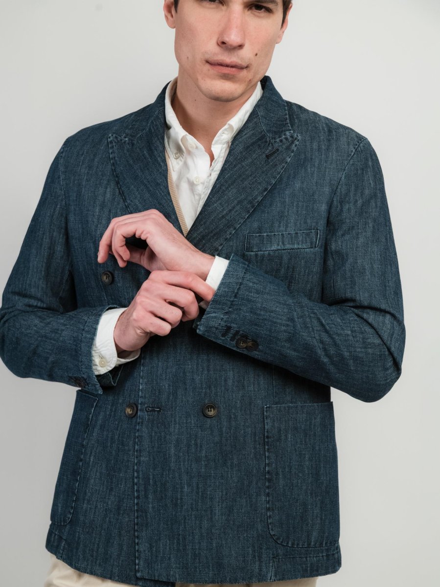 BLAZER DOPPIOPETTO IN DENIM - immagine 7
