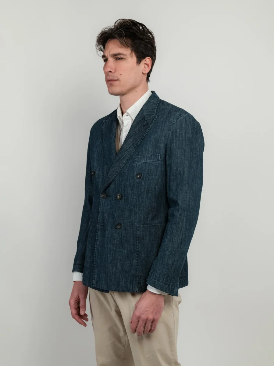 BLAZER DOPPIOPETTO IN DENIM - immagine 4
