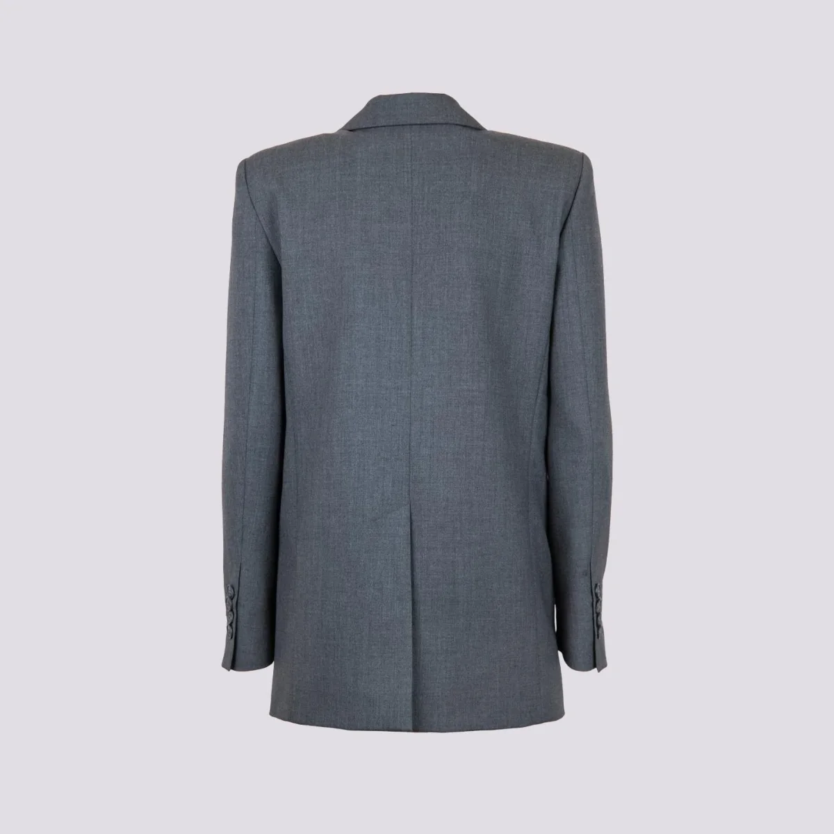 BLAZER DOPPIOPETTO IN TESSUTO GRIGIO ANTRACITE - immagine 7