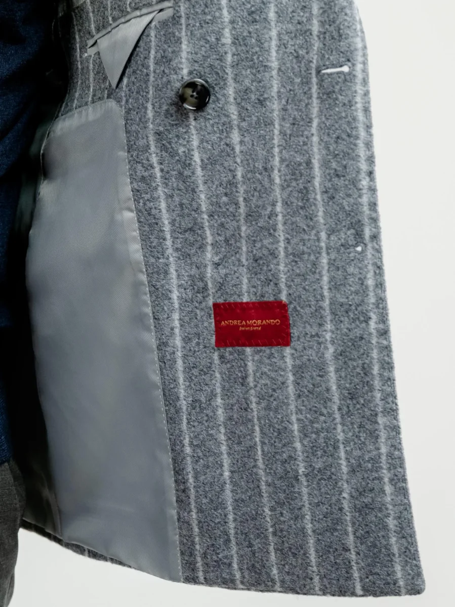 BLAZER DOPPIOPETTO MISTO LANA GESSATO GRIGIO - immagine 6