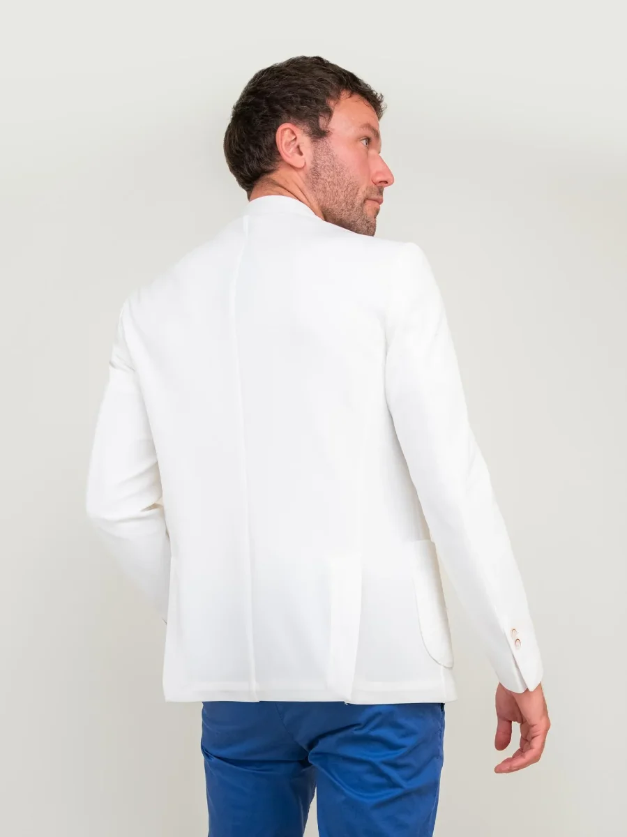 BLAZER DUE BOTTONI BIANCO OTTICO - immagine 4