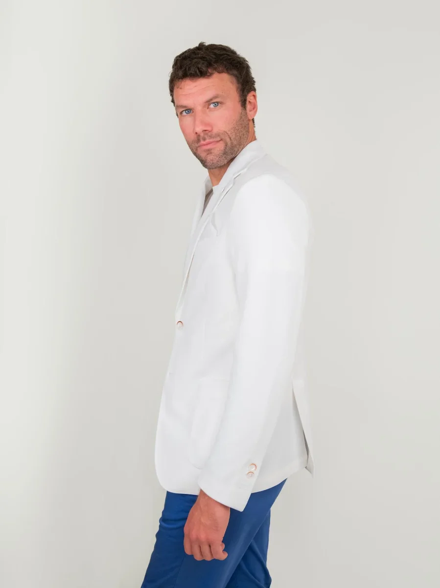 BLAZER DUE BOTTONI BIANCO OTTICO - immagine 3