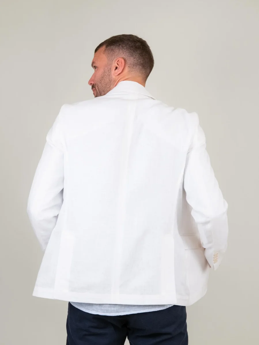 BLAZER IN LINO BIANCO - immagine 4