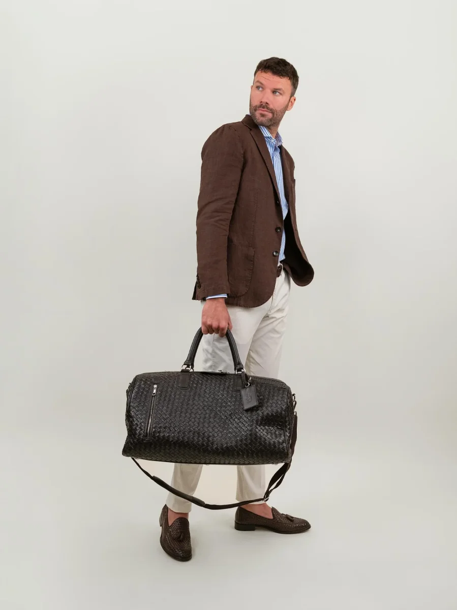 BLAZER IN LINO MARRONE - immagine 5