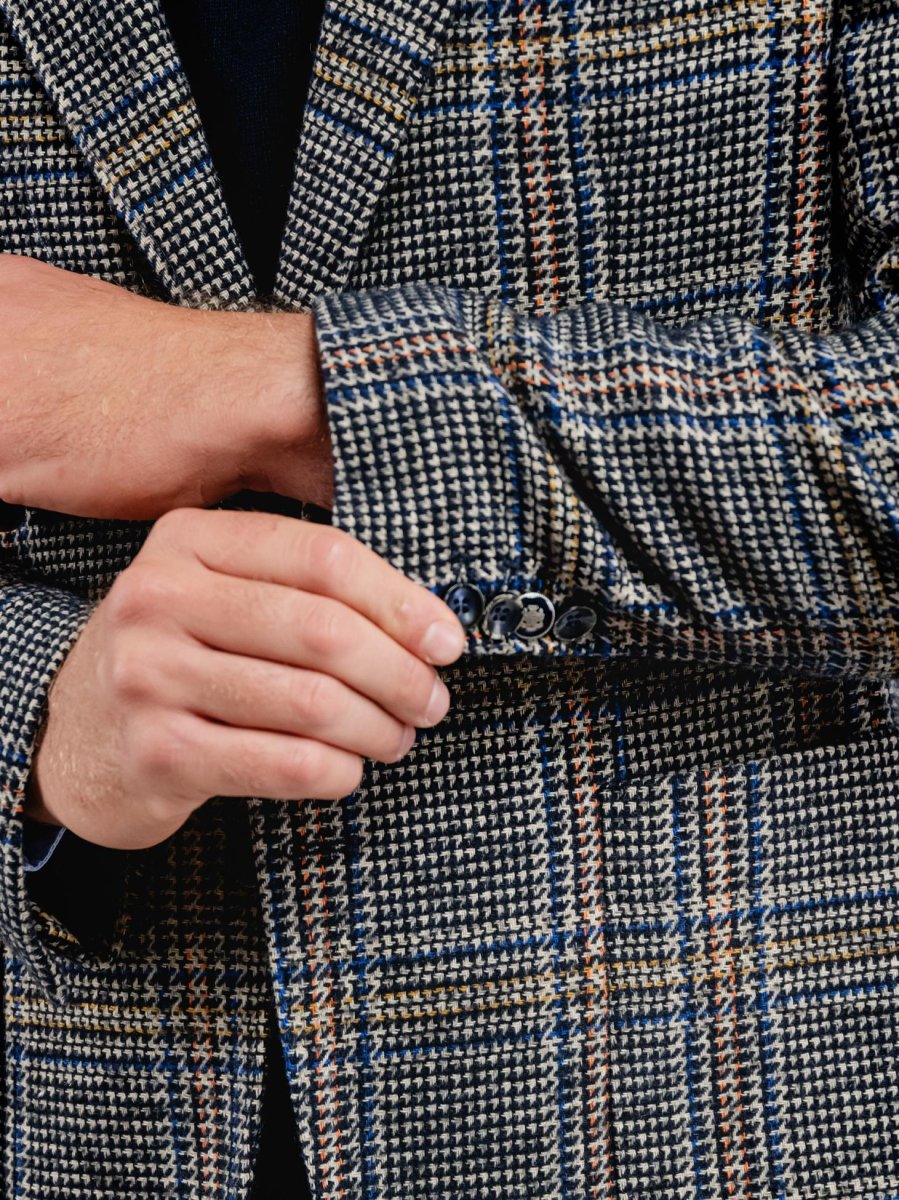 BLAZER MISTO LANA CON FANTASIA QUADRETTI - immagine 6