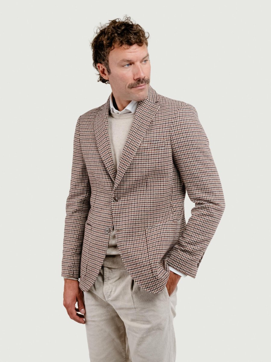 BLAZER MISTO LANA FANTASIA PIED DE POULE - immagine 3