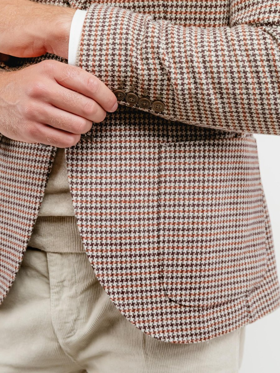 BLAZER MISTO LANA FANTASIA PIED DE POULE - immagine 6