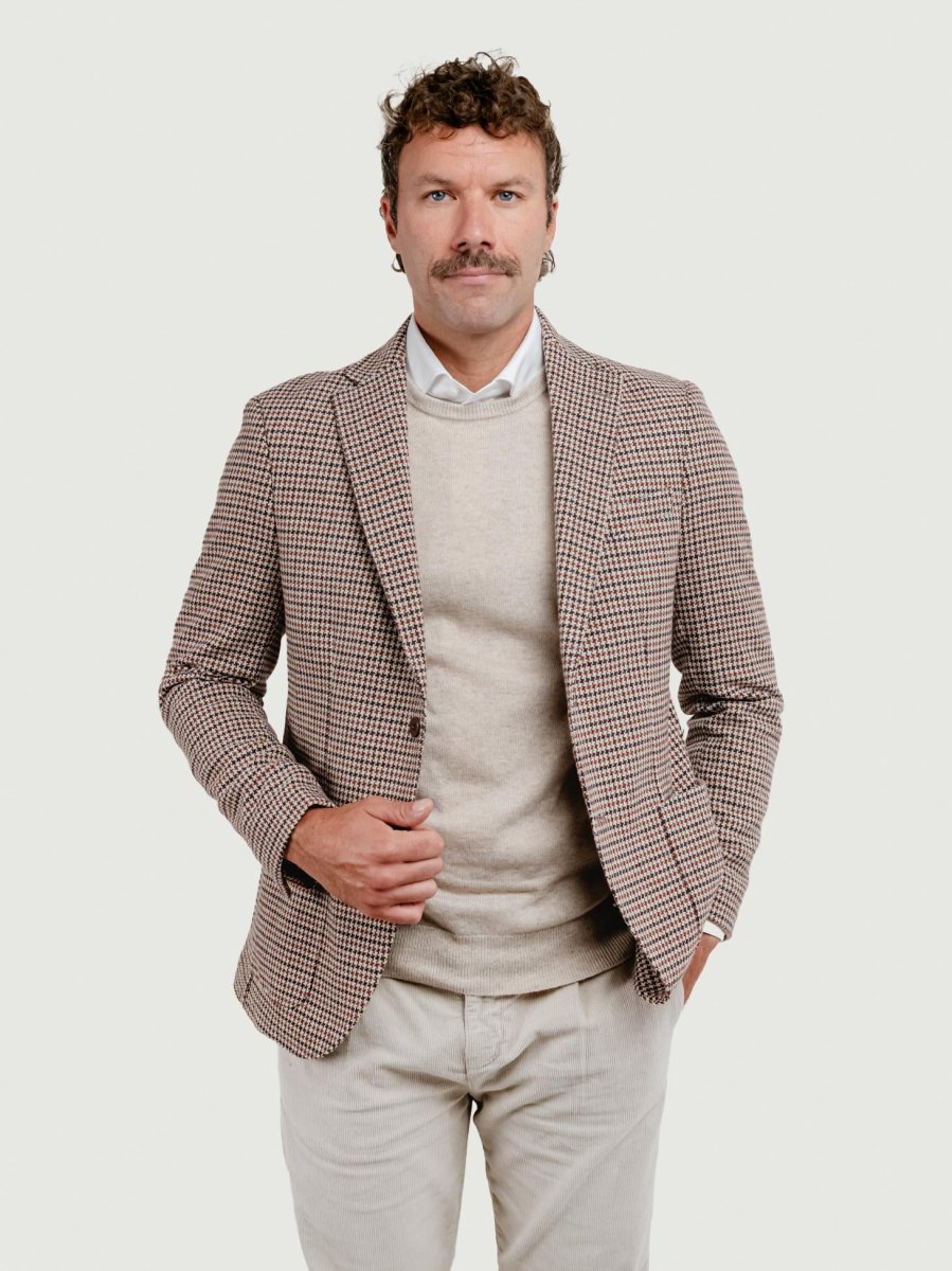 BLAZER MISTO LANA FANTASIA PIED DE POULE - immagine 5