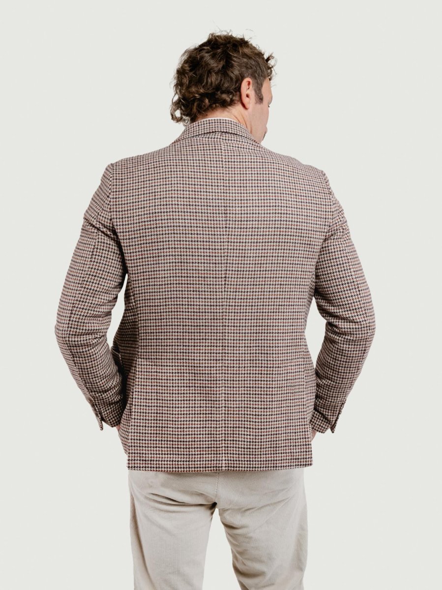 BLAZER MISTO LANA FANTASIA PIED DE POULE - immagine 4