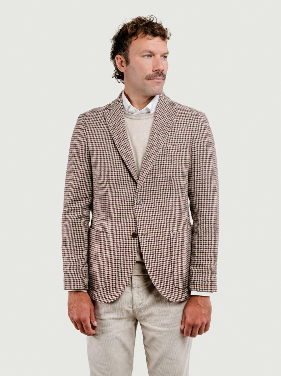 BLAZER MISTO LANA FANTASIA PIED DE POULE