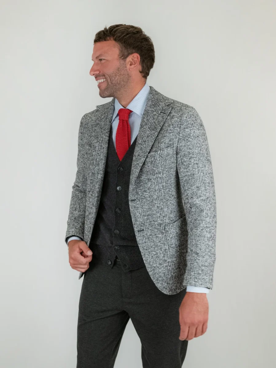 BLAZER MISTO LANA GALLES GRIGIO