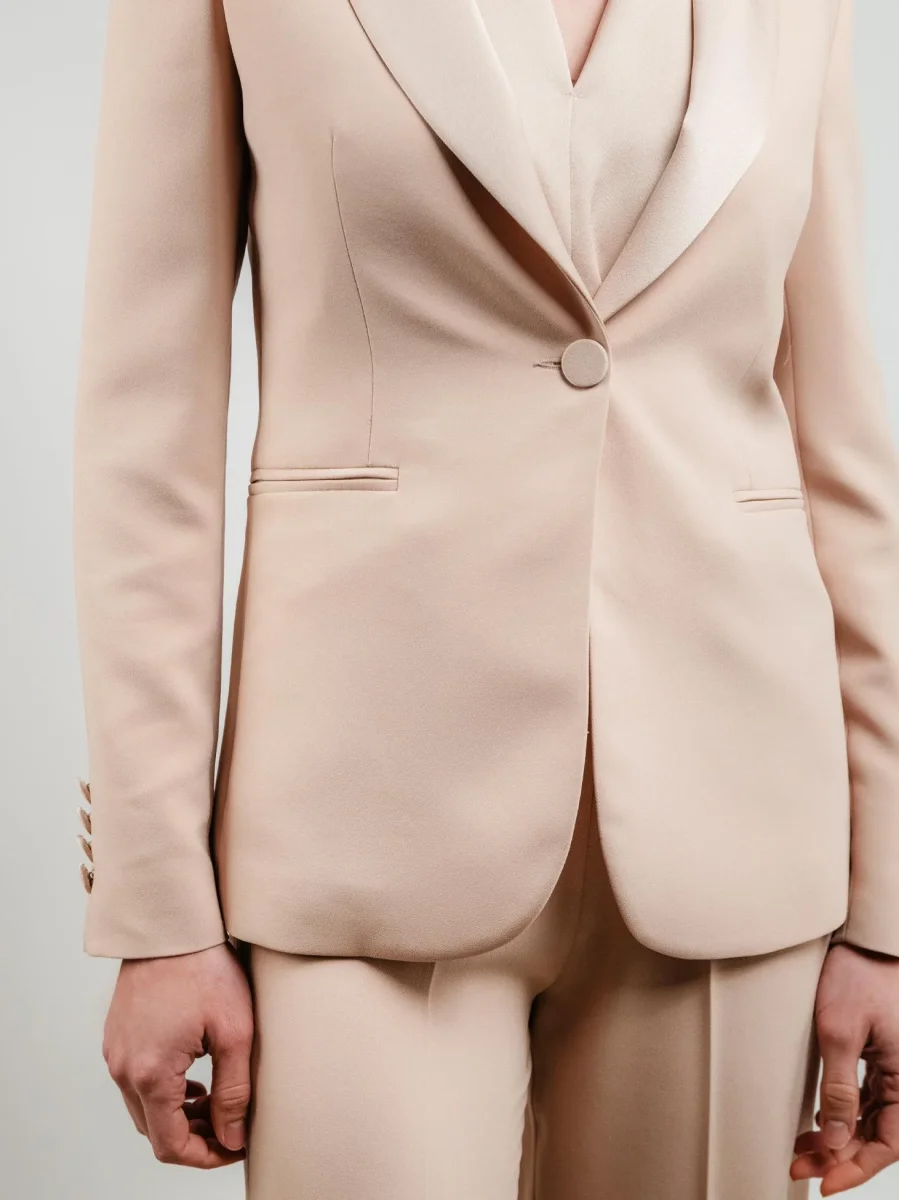 BLAZER MONOPETTO BEIGE - immagine 5