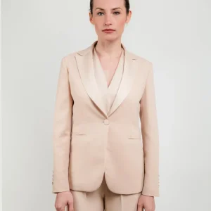 BLAZER MONOPETTO BEIGE